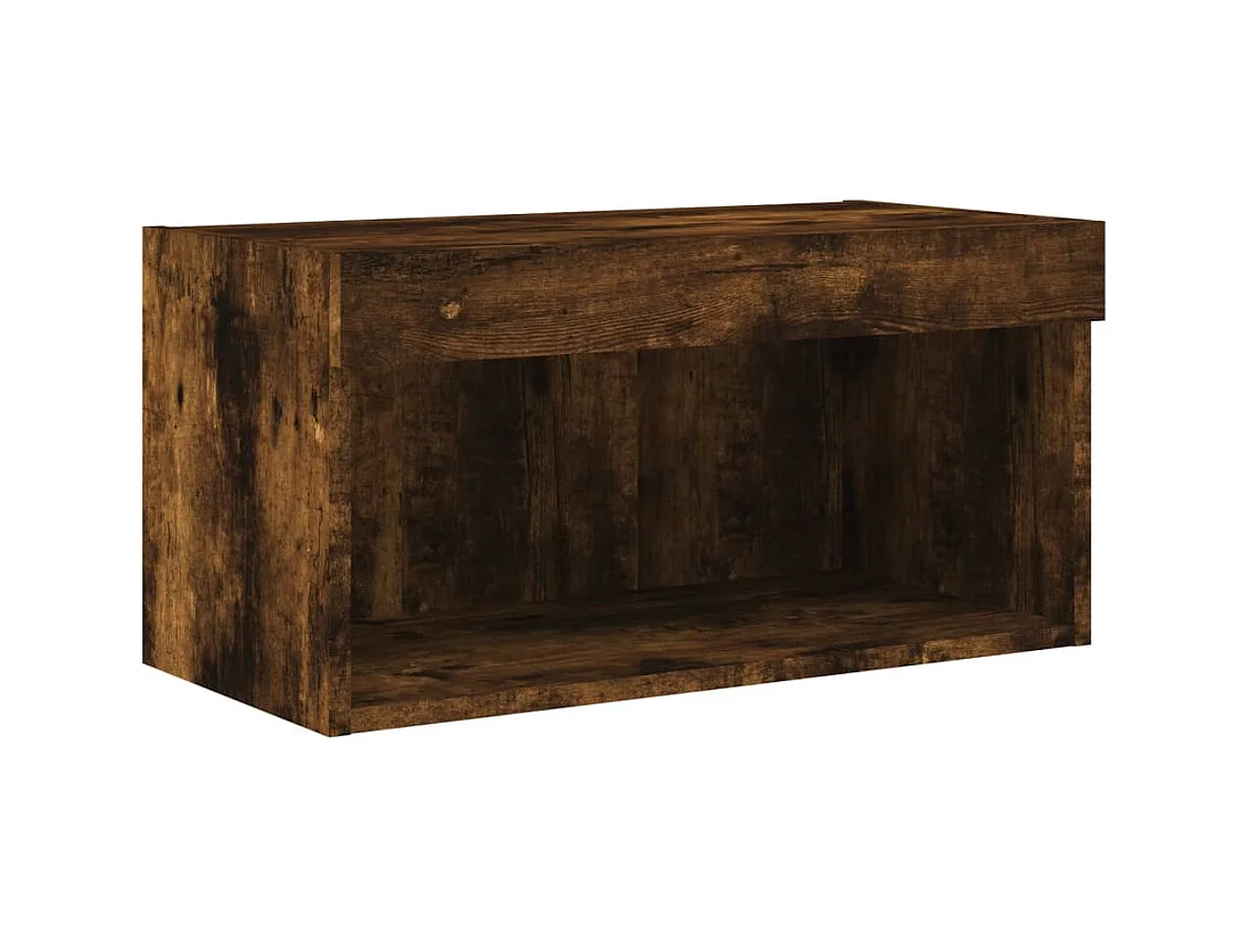 Meubles TV multimédia étagère bois marron 60 x 30 x 30 cm 02_0029479
