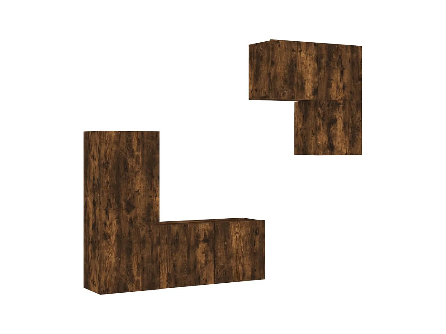 Meubles TV multimédia étagère bois marron 80 x 30 x 41 cm 02_0029242