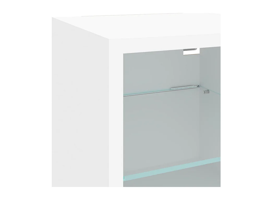 Meubles TV multimédia étagère bois blanc 60 x 30 x 30 cm 02_0029473