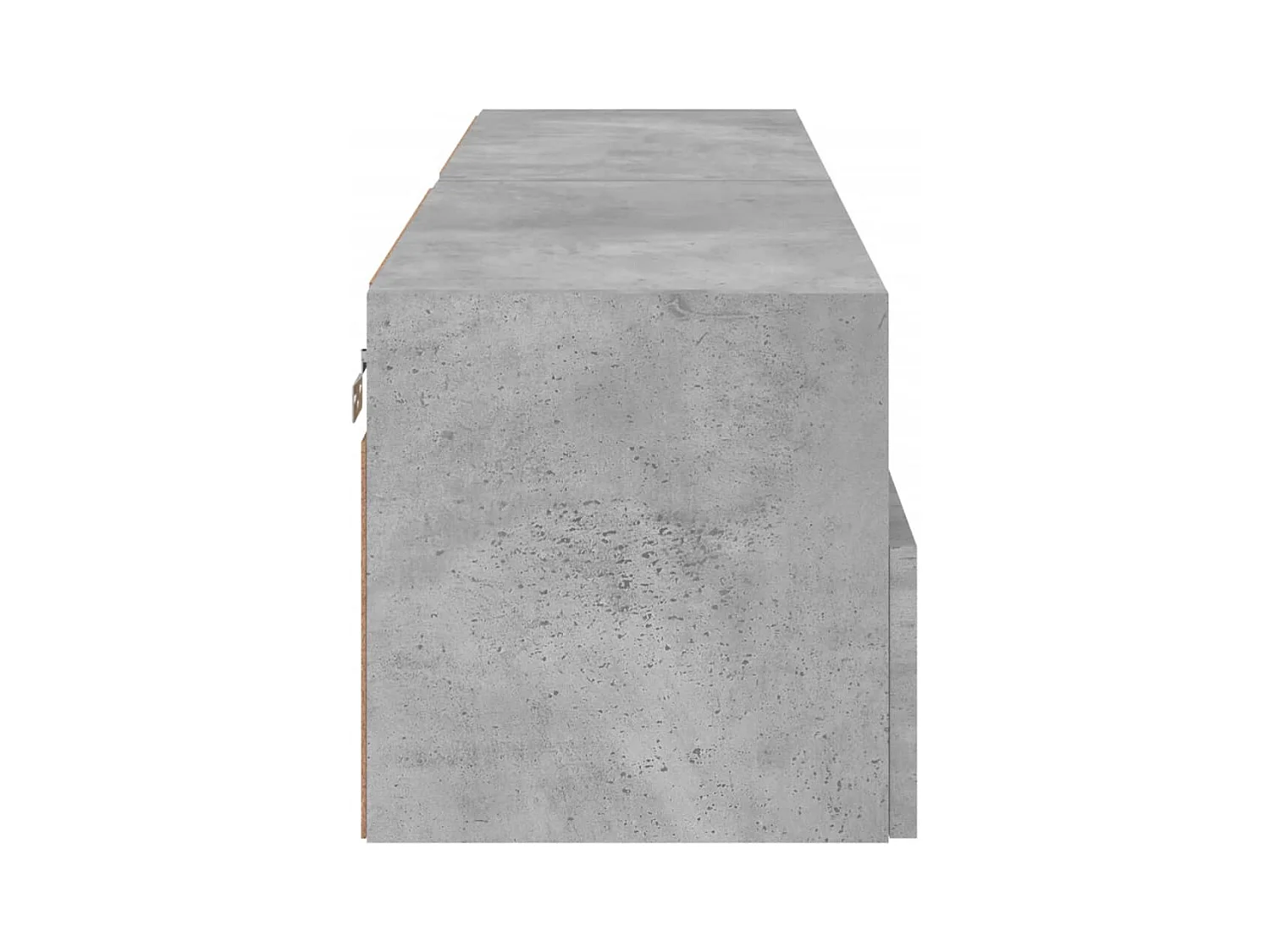 Armários de TV de parede prateleira multimídia aparador de TV sala de jantar sala de estar quarto 2 peças 60 x 30 x 30 cm madeira projetada cinza 02_0028926