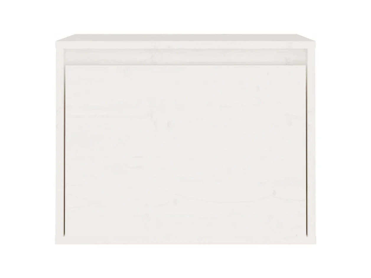 Meubles TV multimédia étagère bois blanc 40 x 30 x 35 cm 02_0028813