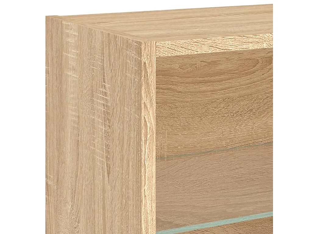 Meubles TV multimédia étagère bois marron 100 x 30 x 30 cm 02_0029419