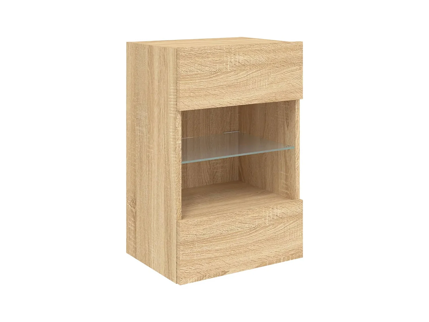 Mobili TV da parete scaffale multimediale credenza TV sala da pranzo soggiorno camera da letto luci LED 2 pezzi rovere Sonoma 40 x 30 x 605 cm marrone 02_0029174