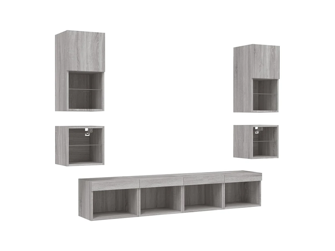 Meubles TV multimédia étagère bois marron 40 x 30 x 30 cm 02_0029484