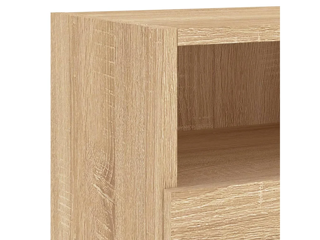 Mueble de TV multimedia estante para TV aparador de TV comedor sala de estar dormitorio 4 piezas madera de ingeniería de roble Sonoma marrón 02_0029245