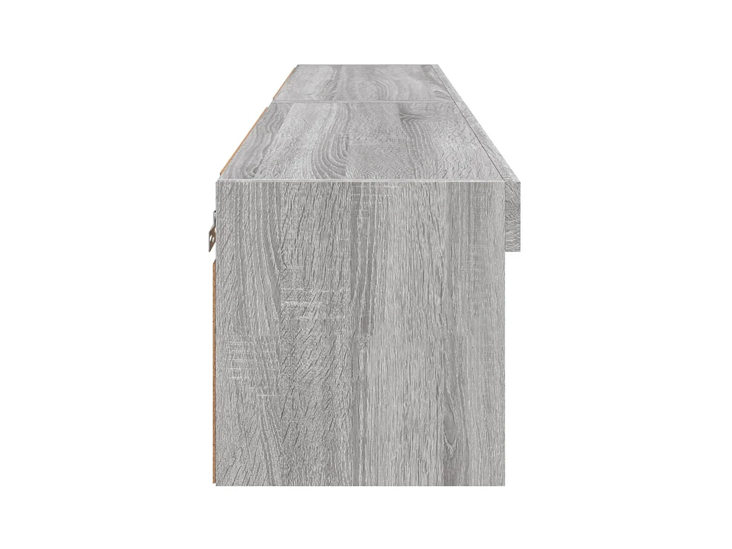 Móvel TV multimídia prateleira TV aparador sala de jantar sala de estar quarto com luzes LED 2 peças sonoma 60 x 30 x 30 cm cinza 02_0028884