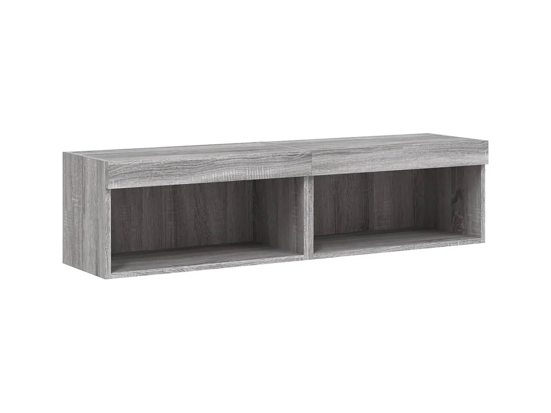 Meubles TV multimédia étagère grise 60 x 30 x 30 cm 02_0028884