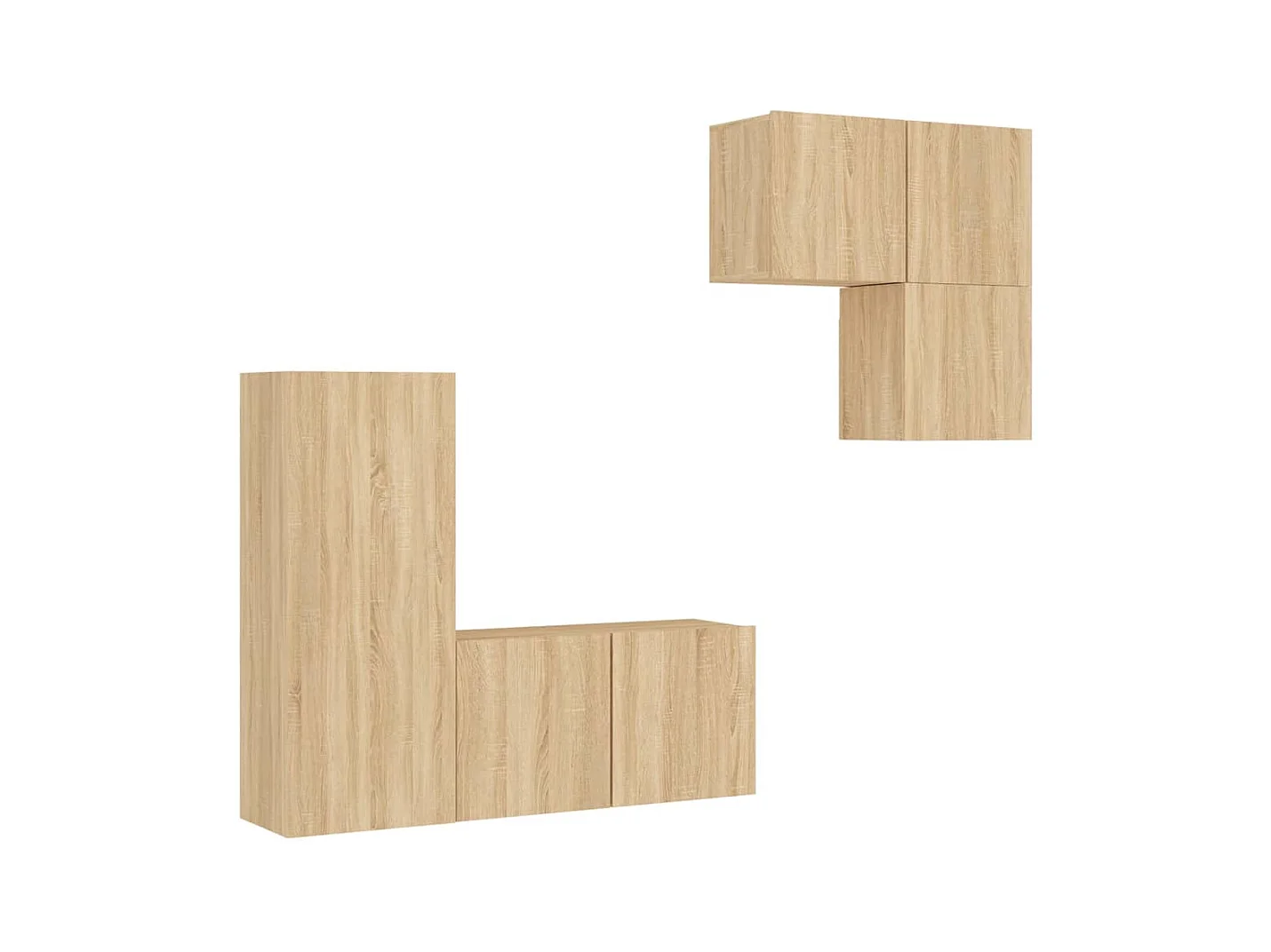 Meubles TV multimédia étagère bois marron 80 x 30 x 41 cm 02_0029244