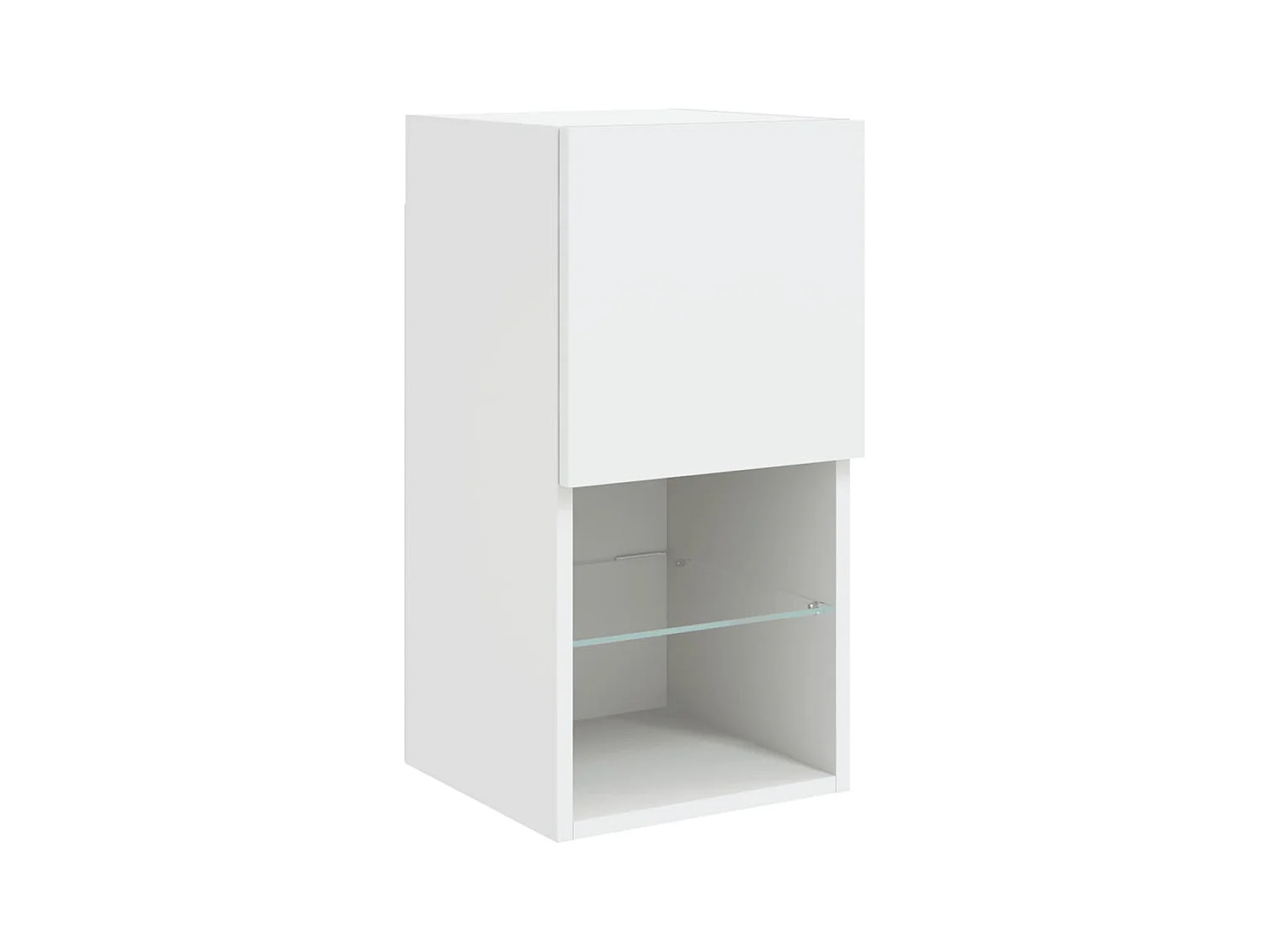 Meubles TV multimédia étagère bois blanc 40 x 30 x 30 cm 02_0029472