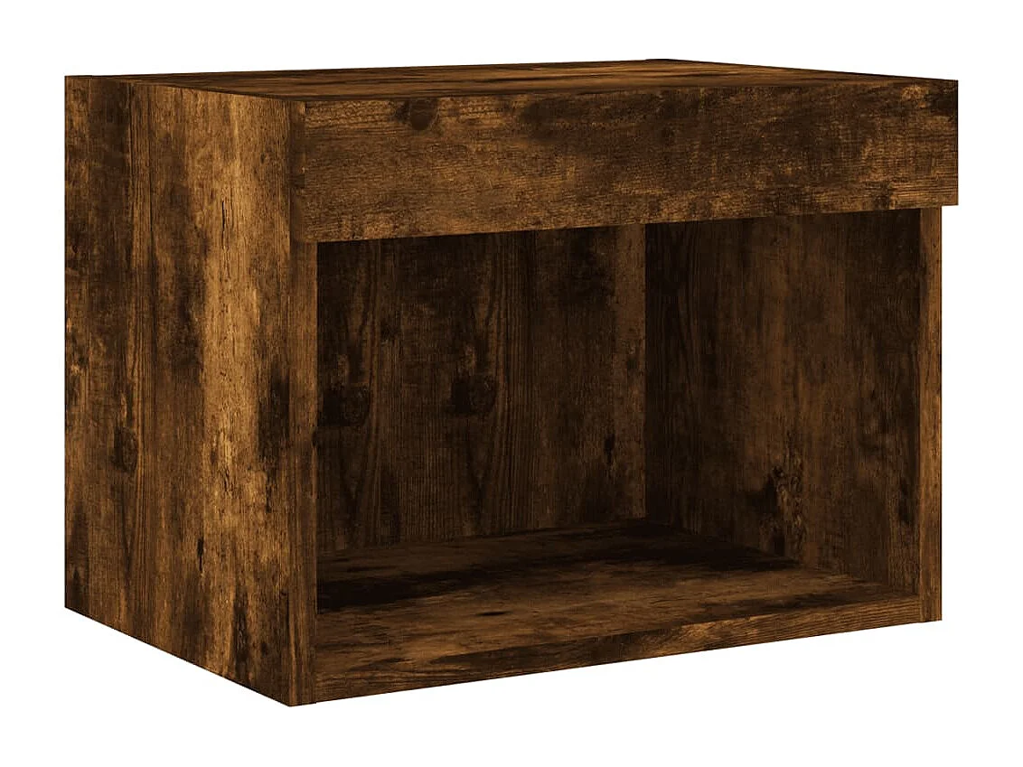 Mueble de TV multimedia estante para TV aparador para TV comedor sala de estar dormitorio con LED 5 piezas madera de ingeniería de roble ahumado marrón 02_0029411