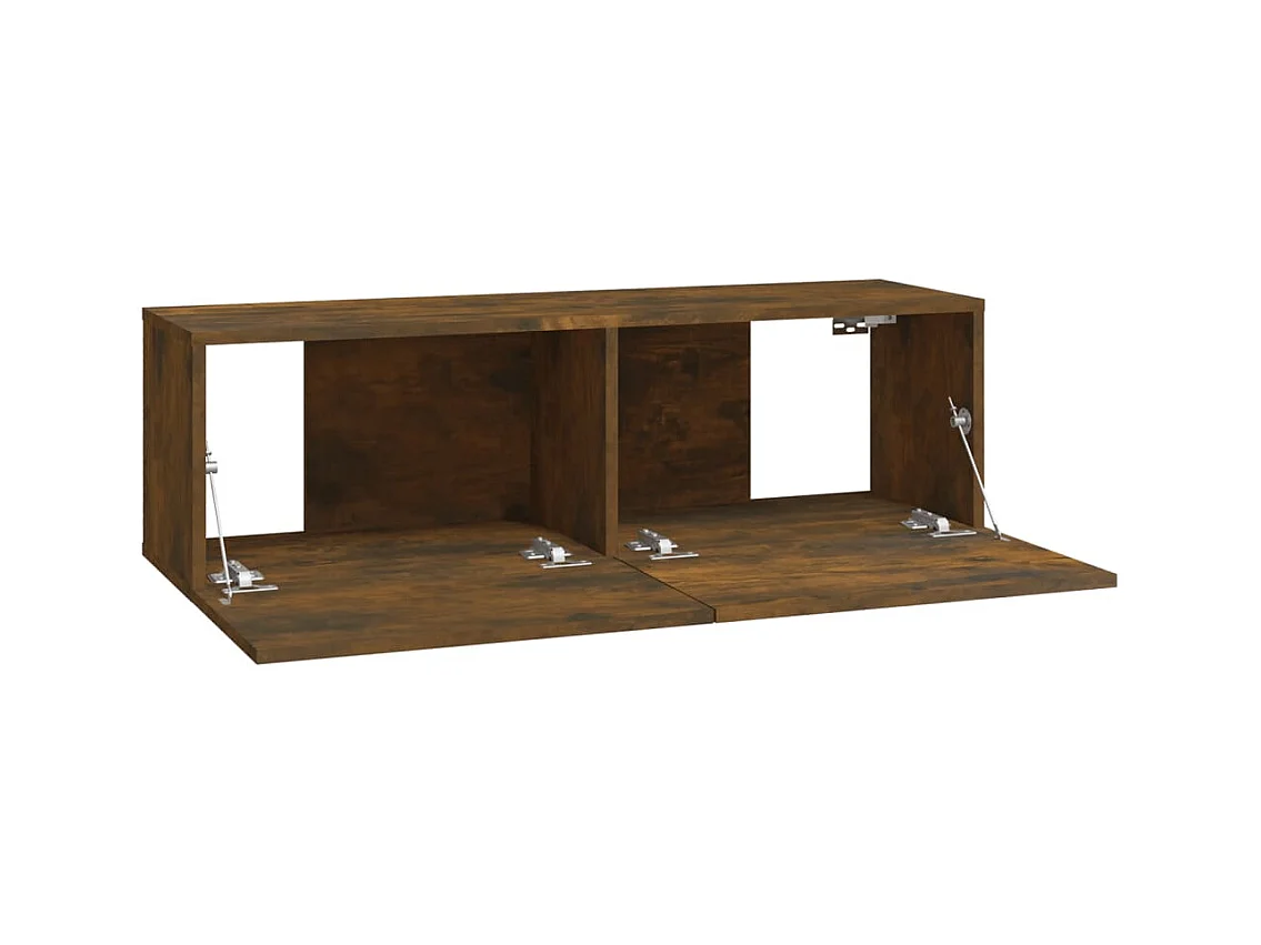 Meubles TV muraux multimédia marron 100 x 30 x 30 cm 02_0029077