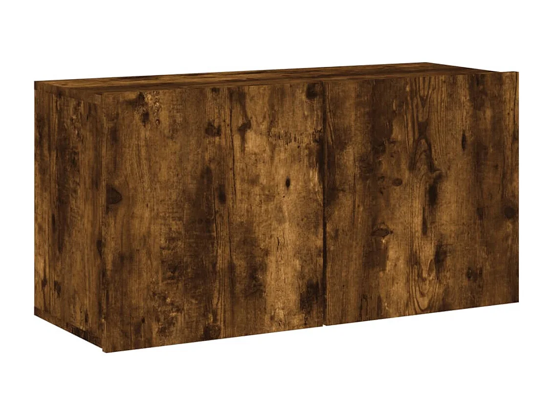 Mueble de TV multimedia estante para TV aparador para TV comedor sala de estar dormitorio 5 piezas madera de ingeniería de roble ahumado marrón 02_0029288