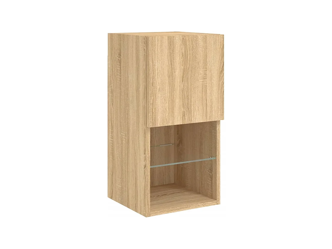 Meubles TV multimédia étagère bois marron 60 x 30 x 30 cm 02_0029455
