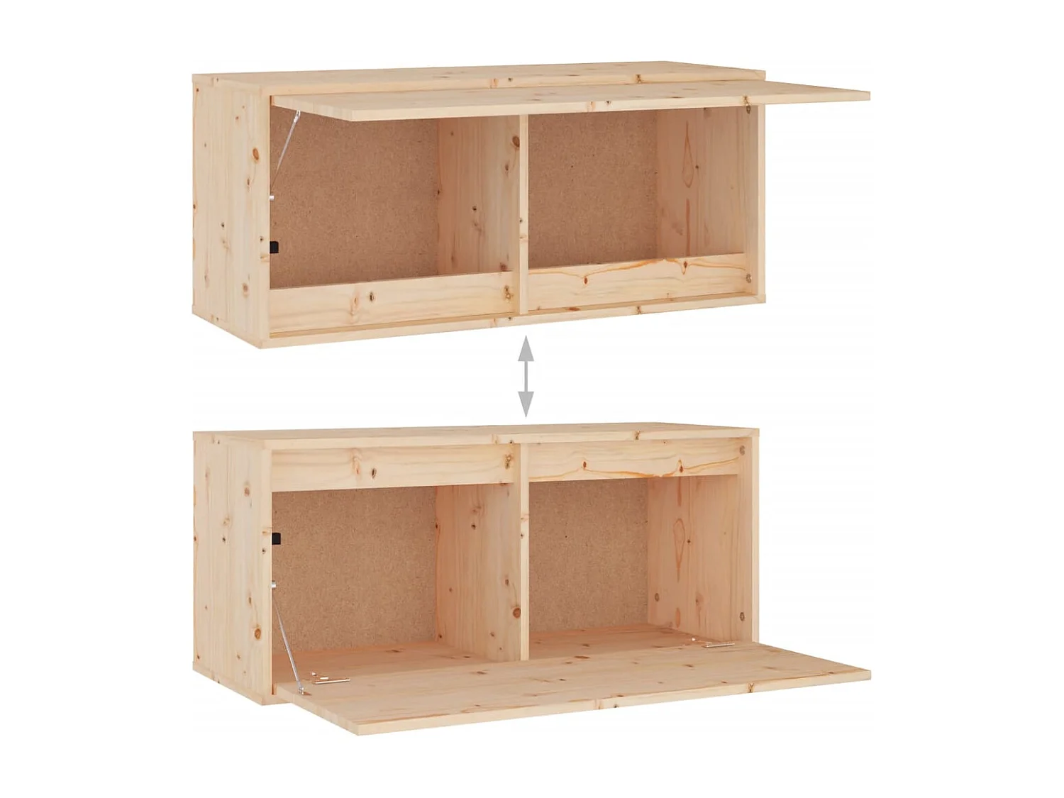 Mueble TV multimedia Estante TV Aparador TV Comedor Salón Dormitorio 5 piezas Madera maciza de pino marrón 02_0028775