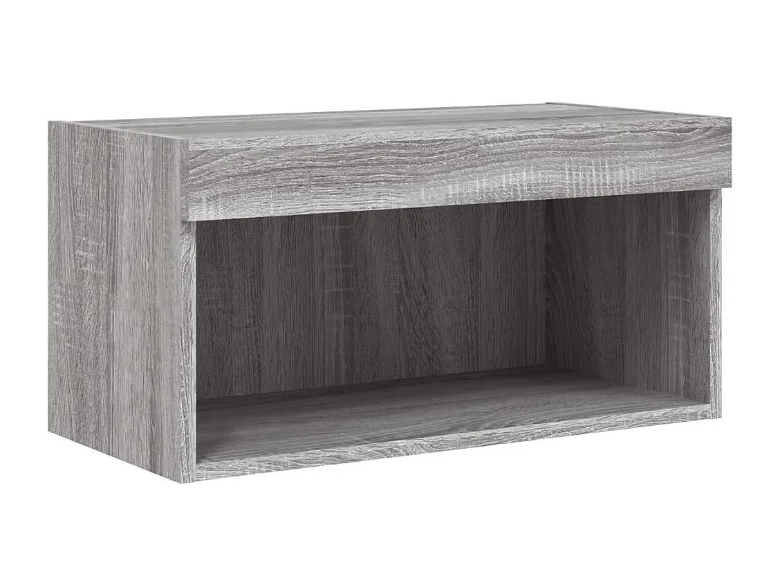 Mueble de TV multimedia estante para TV aparador de TV comedor sala de estar dormitorio con LED 6 piezas madera de ingeniería Sonoma gris 02_0029463