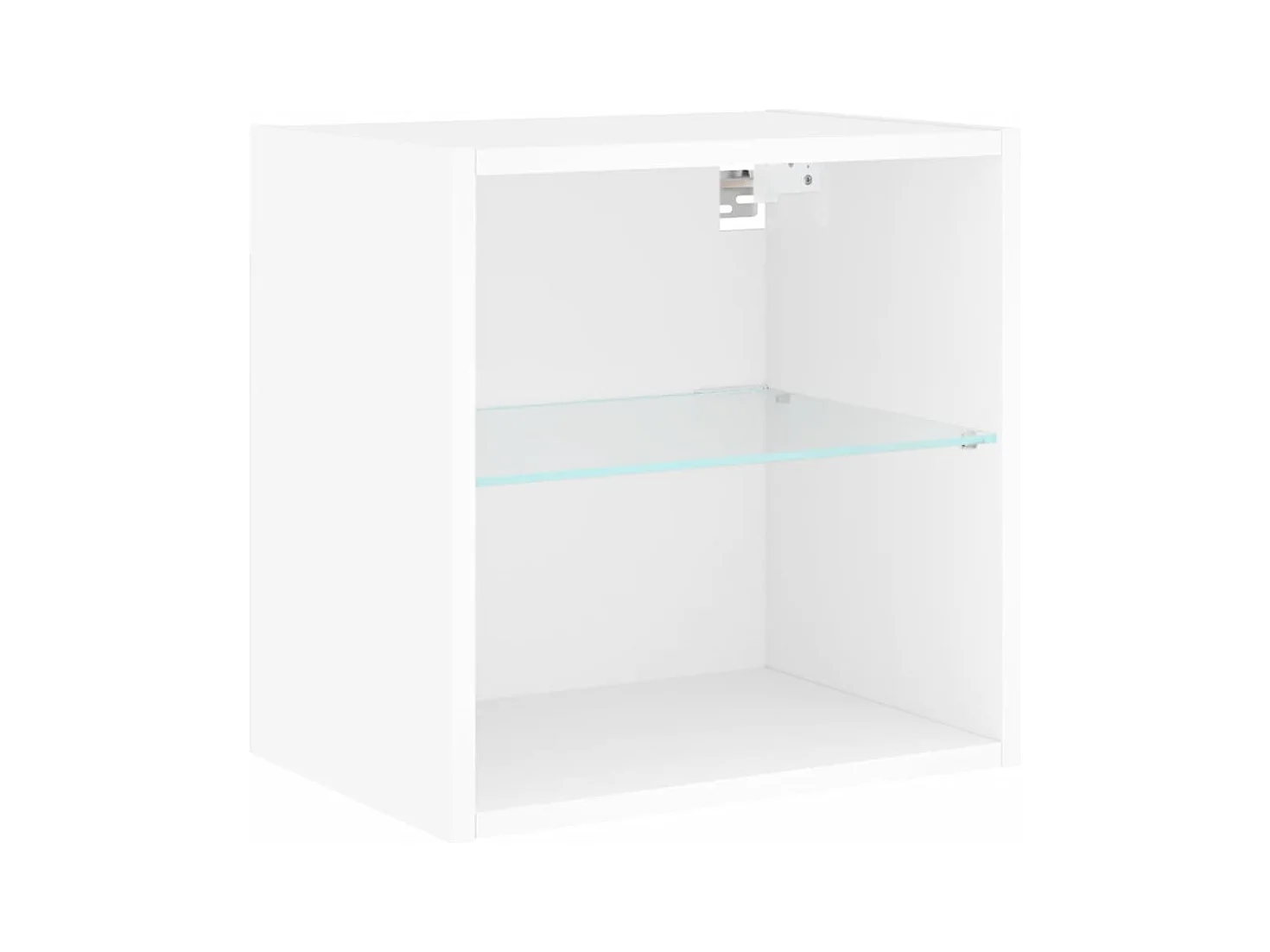 Meubles TV multimédia étagère bois blanc 100 x 30 x 30 cm 02_0029379