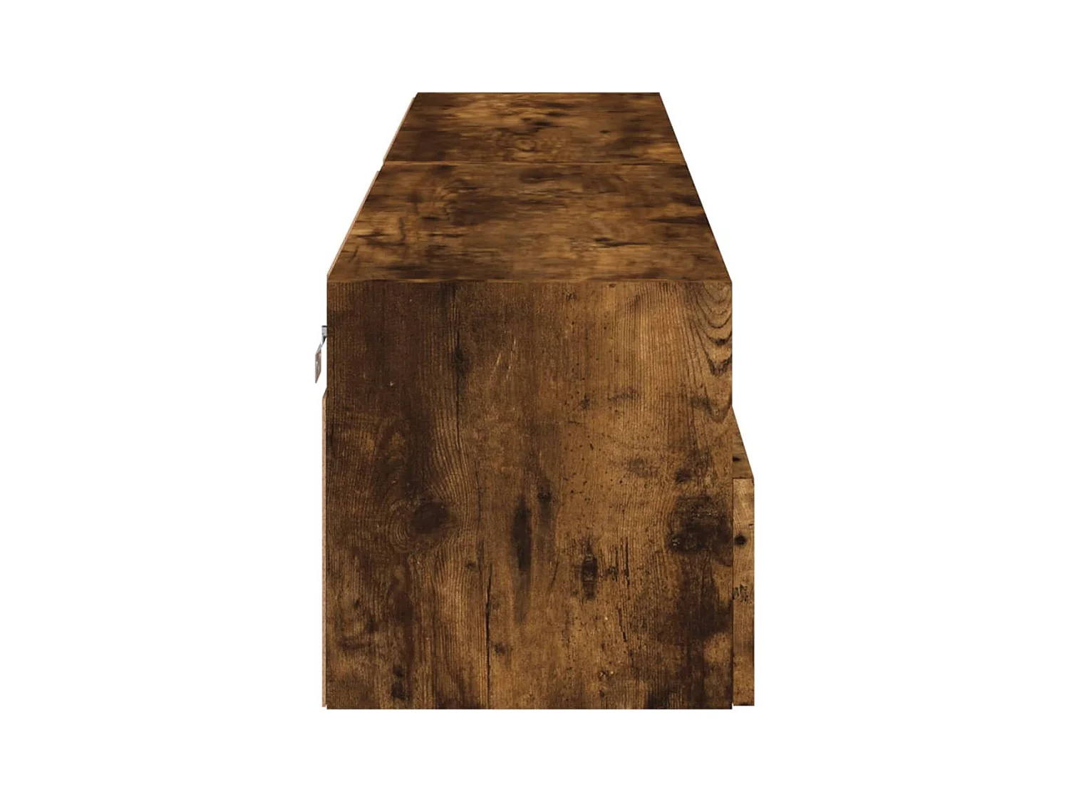 Muebles de TV de pared Estante multimedia Aparador de TV Comedor Salón Dormitorio 2 piezas Roble ahumado 80 x 30 x 30 cm Madera de ingeniería marrón 02_0028989