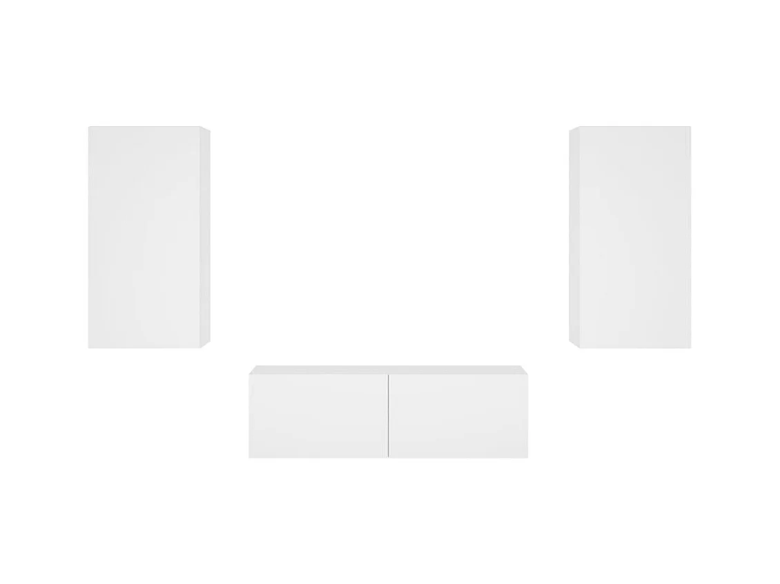 Meuble TV multimédia étagère blanc 100 x 35 x 31 cm 02_0028195