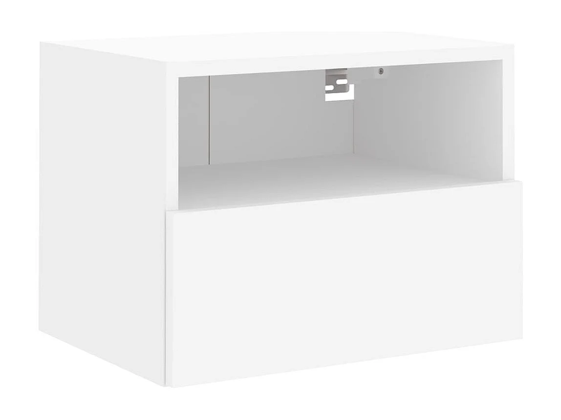 Meubles TV multimédia étagère bois blanc 60 x 30 x 30 cm 02_0029254
