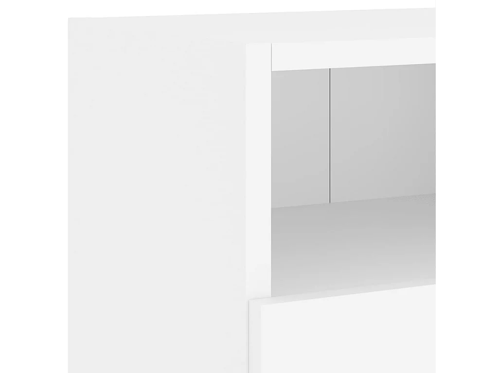 Mobile TV multimediale mensola TV credenza TV sala da pranzo soggiorno camera da letto 5 pezzi legno ingegnerizzato bianco 02_0029254