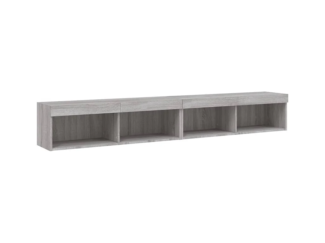 Meubles TV multimédia étagère grise 100 x 30 x 30 cm 02_0028880