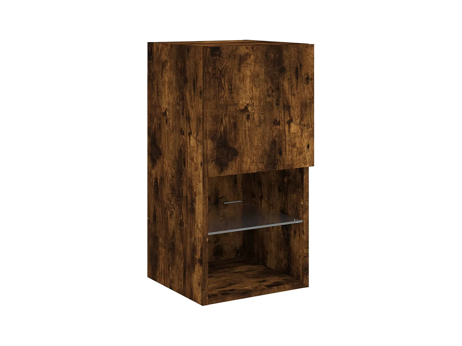 Mobile TV multimediale scaffale TV credenza TV sala da pranzo soggiorno camera da letto con luci LED 2 pezzi rovere affumicato 305 x 30 x 60 cm marrone 02_0028864