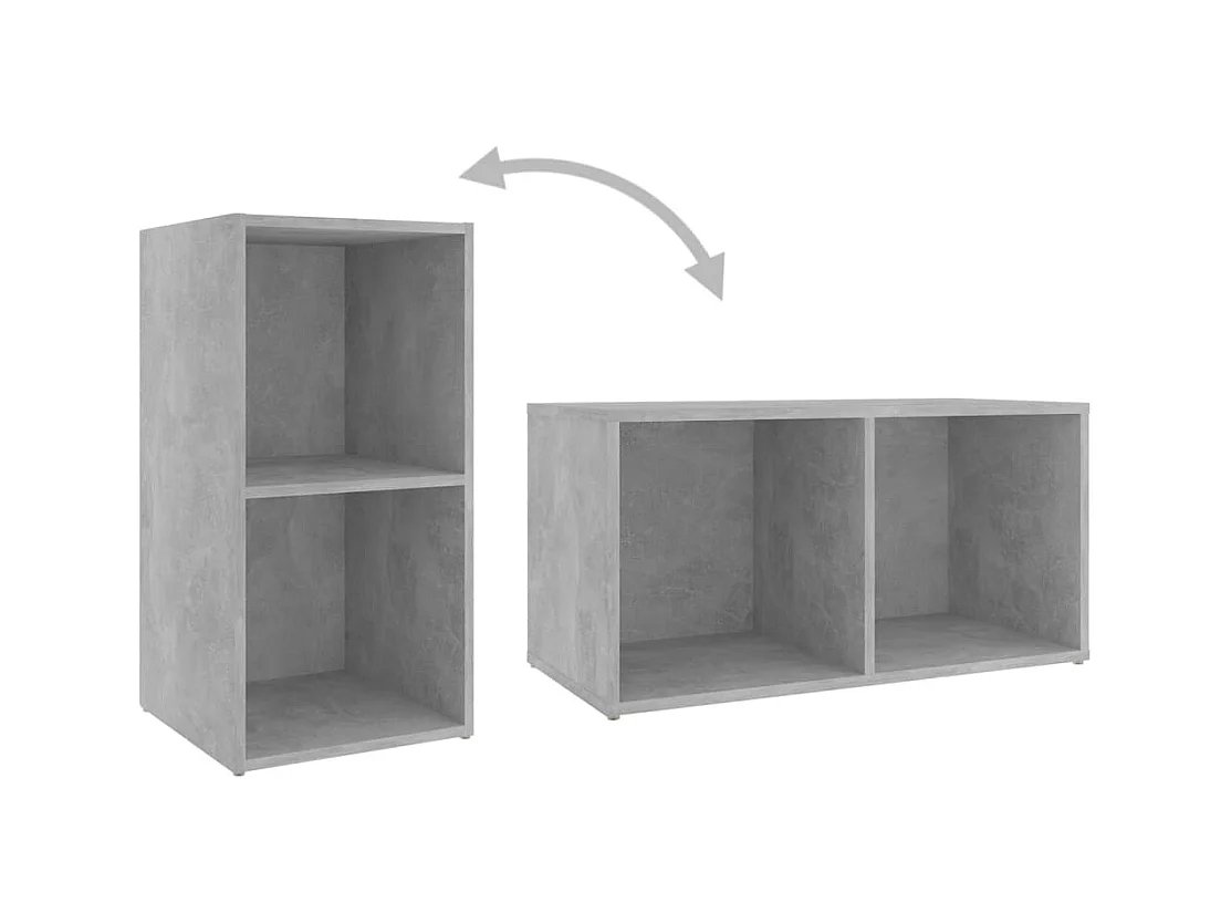 Set di mobili credenza TV soggiorno camera da letto soggiorno 8 pezzi in legno ingegnerizzato grigio 02_0025256