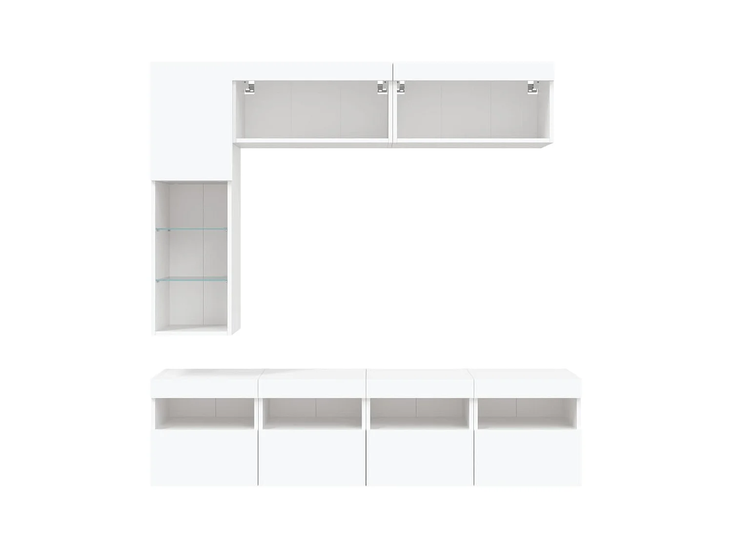 Ensemble de meubles armoire blanc 60 x 30 x 30 cm 02_0025359