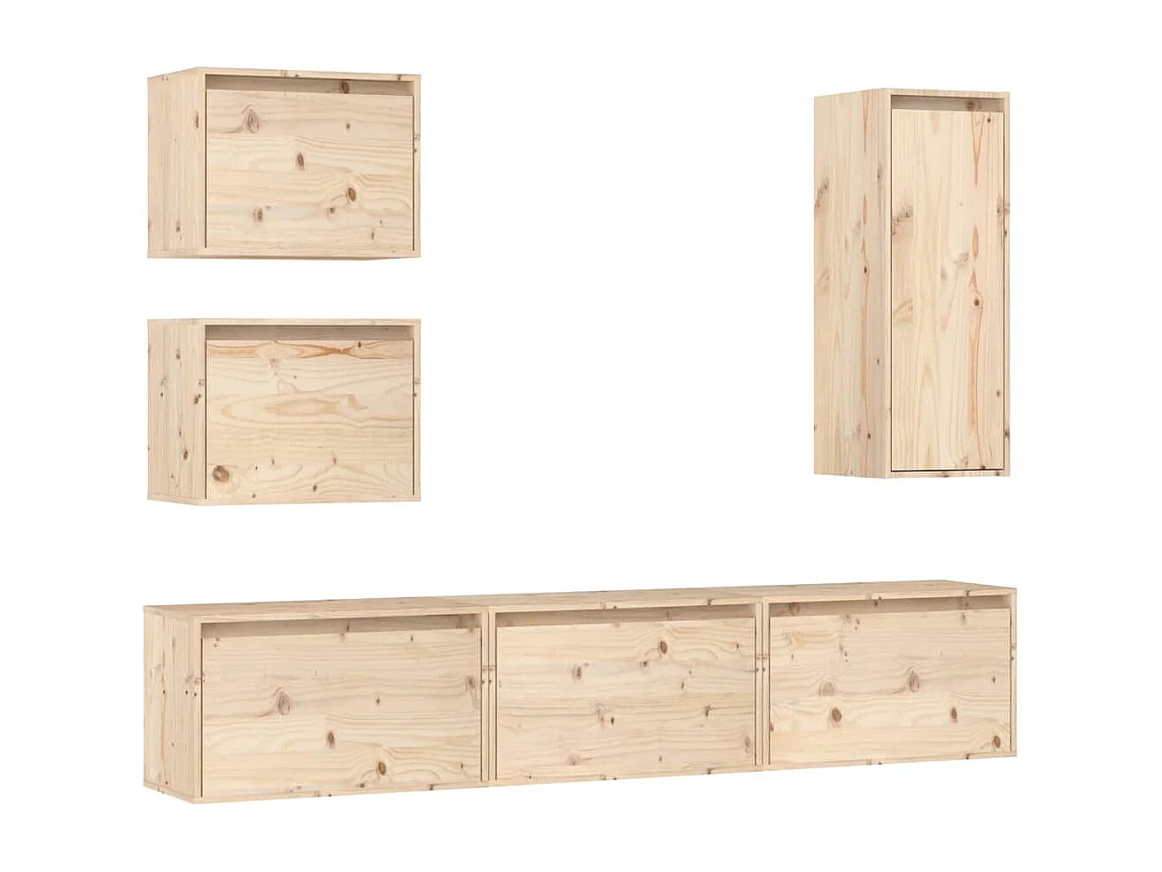 Meubles TV multimédia étagère bois marron 30 x 30 x 80 cm 02_0028798