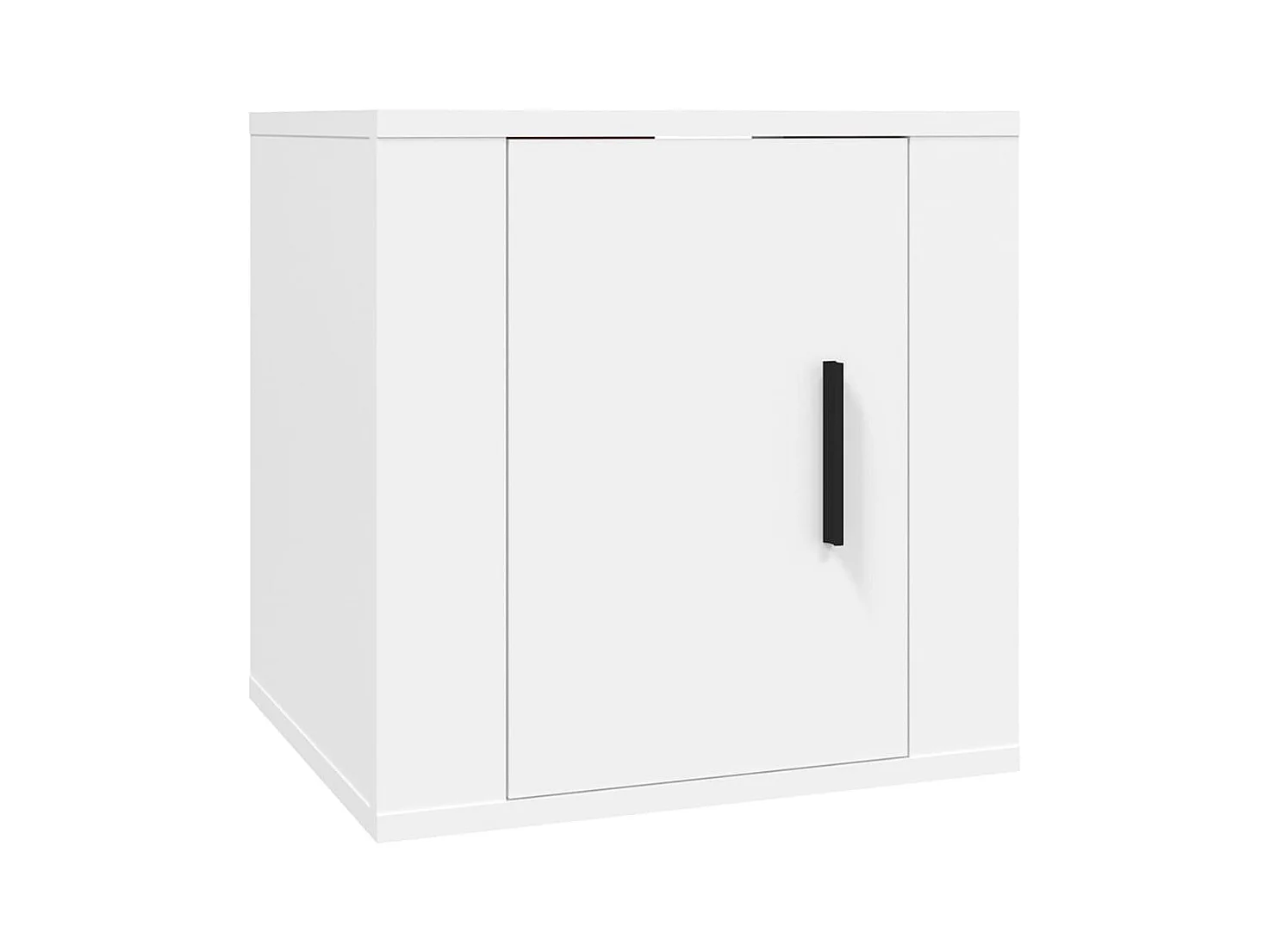 Conjunto de muebles mueble aparador TV televisión salón dormitorio salón 8 piezas madera de ingeniería blanco 02_0025233