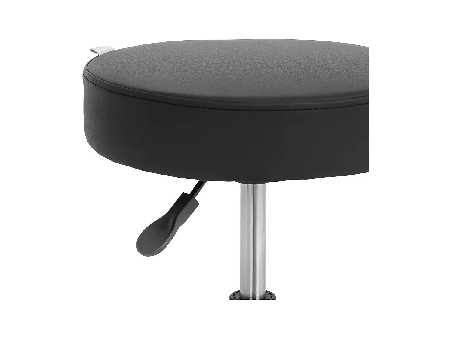 Tabouret à roulettes 150 effet bois noire 50 x 52.5 x 51.5 cm 14_0010111