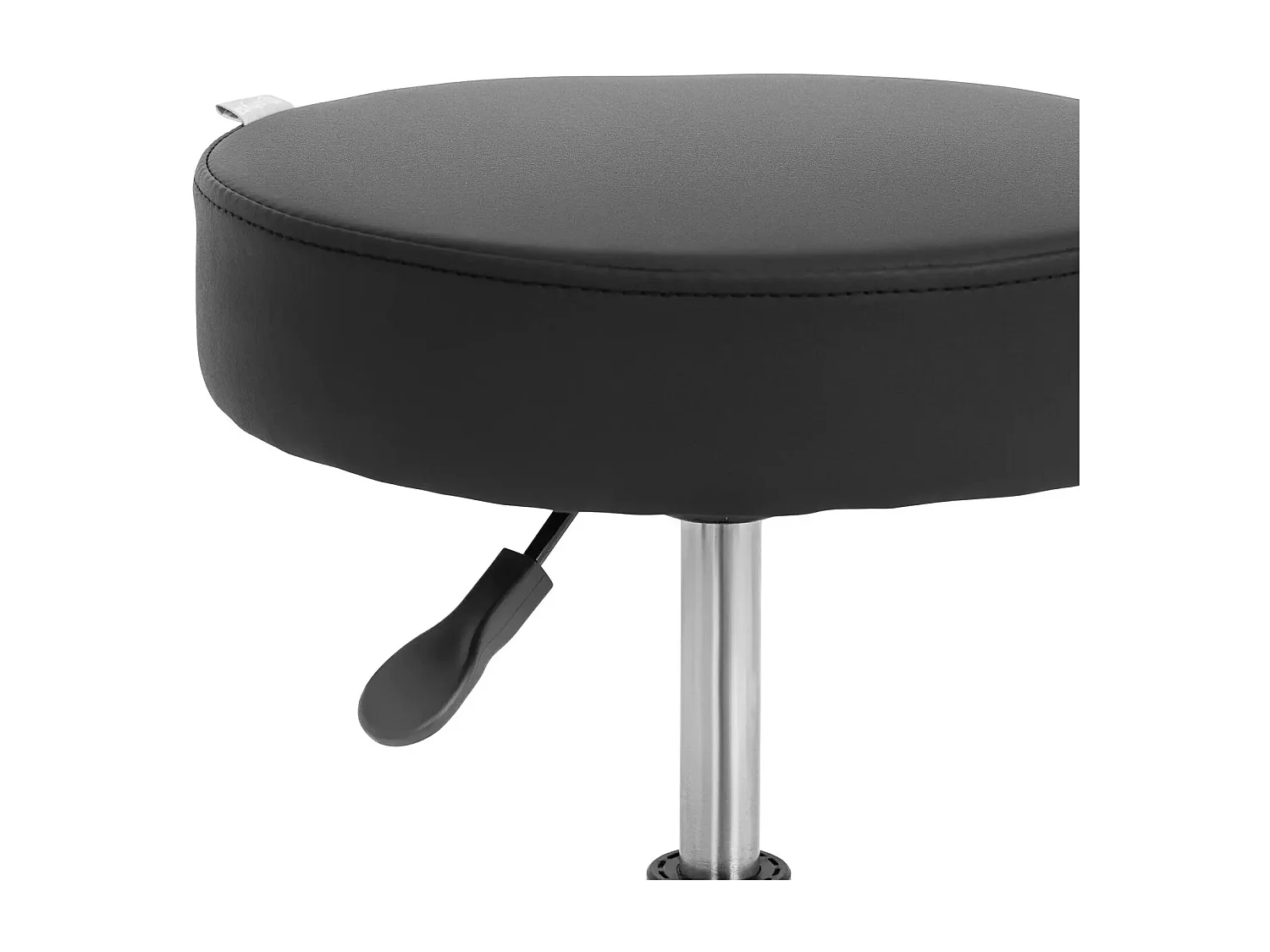 Sgabello girevole 150 kg lega di alluminio pvc pu compensato schiuma sintetica nero oro 14_0010111