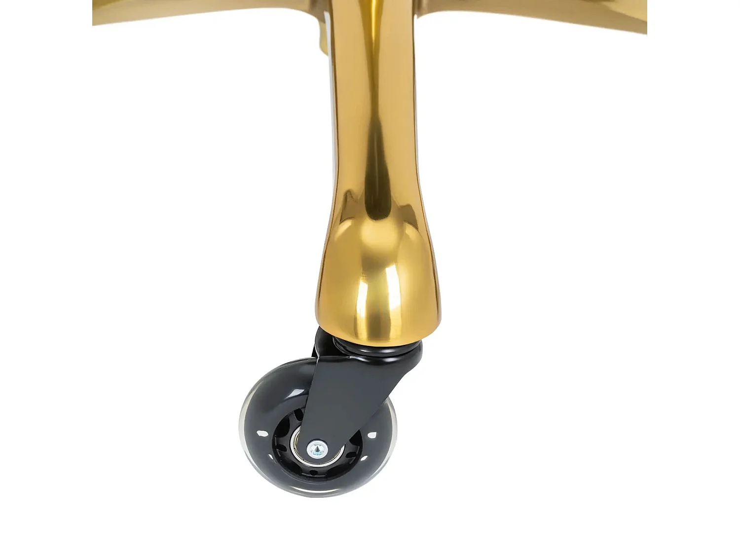 Sgabello girevole 150 kg lega di alluminio pvc pu compensato schiuma sintetica nero oro 14_0010111