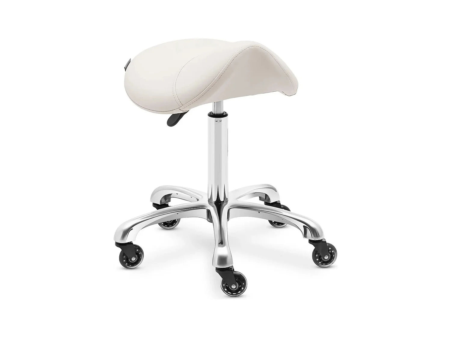 Tabouret selle de cheval effet bois beige 48 x 48 x 75 cm 14_0010085