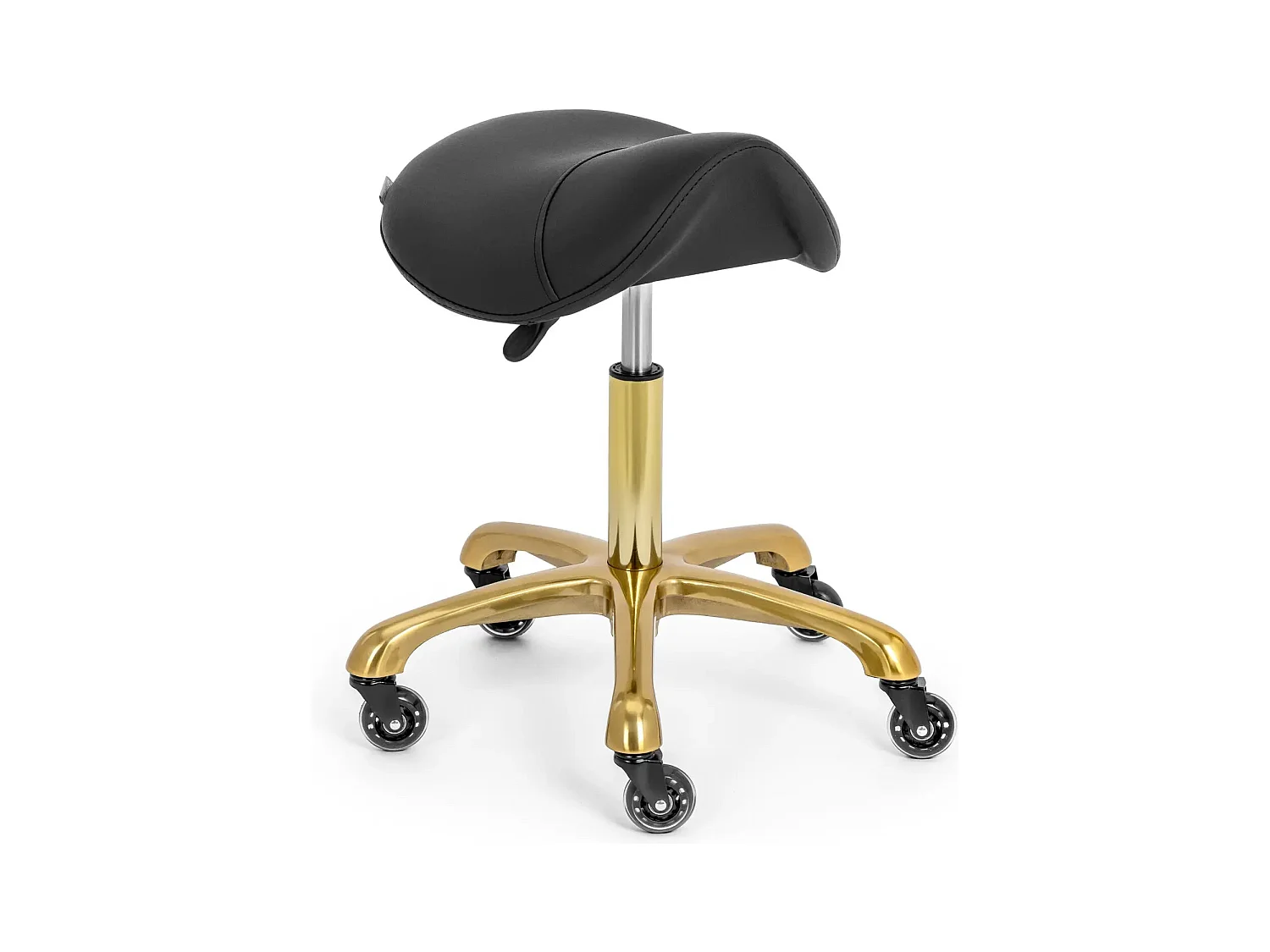 Tabouret selle de cheval effet bois noire 50 x 52.5 x 55.3 cm 14_0010084