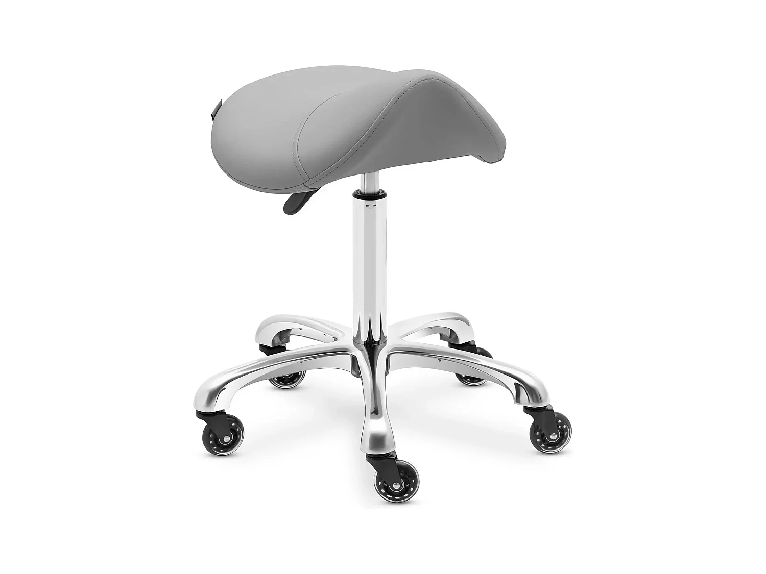 Tabouret selle de cheval effet bois grise 48 x 48 x 75 cm 14_0010086