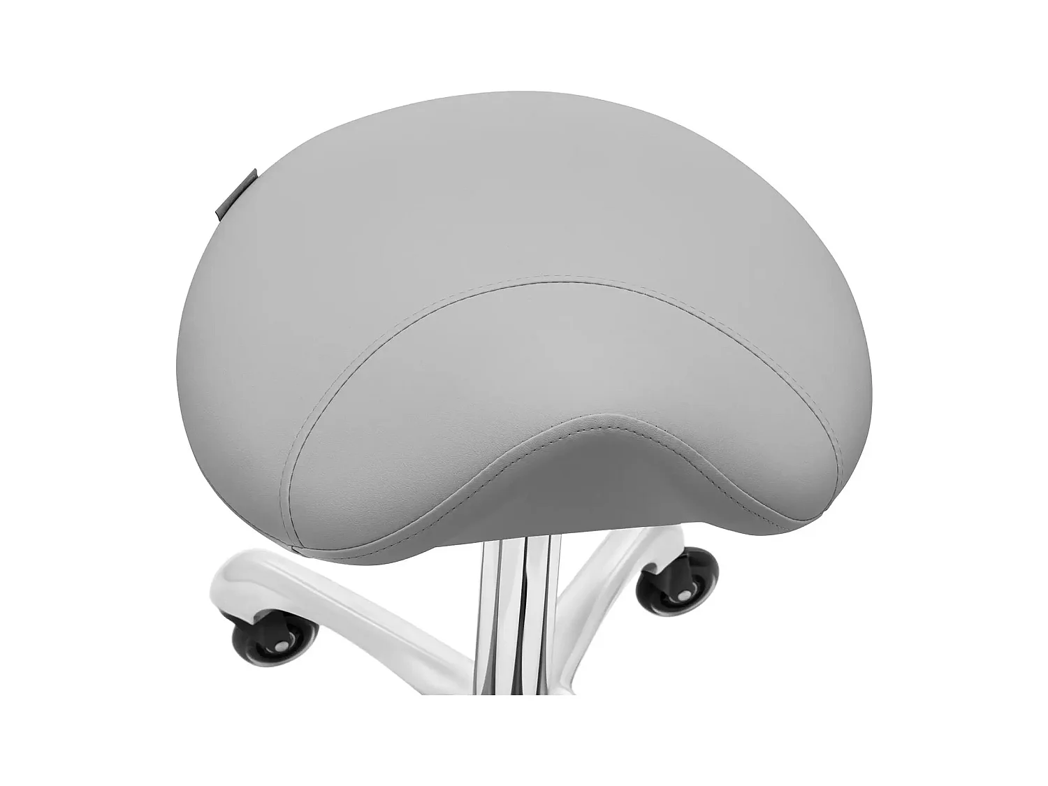 Tabouret selle de cheval effet bois grise 48 x 48 x 75 cm 14_0010086