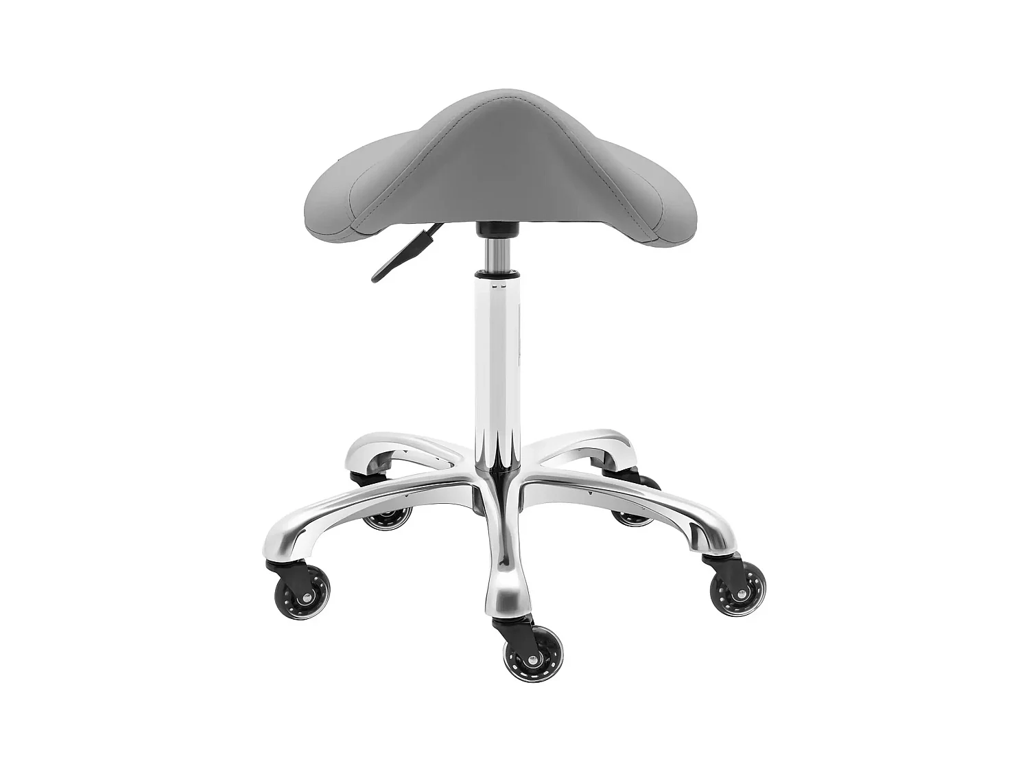 Tabouret selle de cheval effet bois grise 48 x 48 x 75 cm 14_0010086