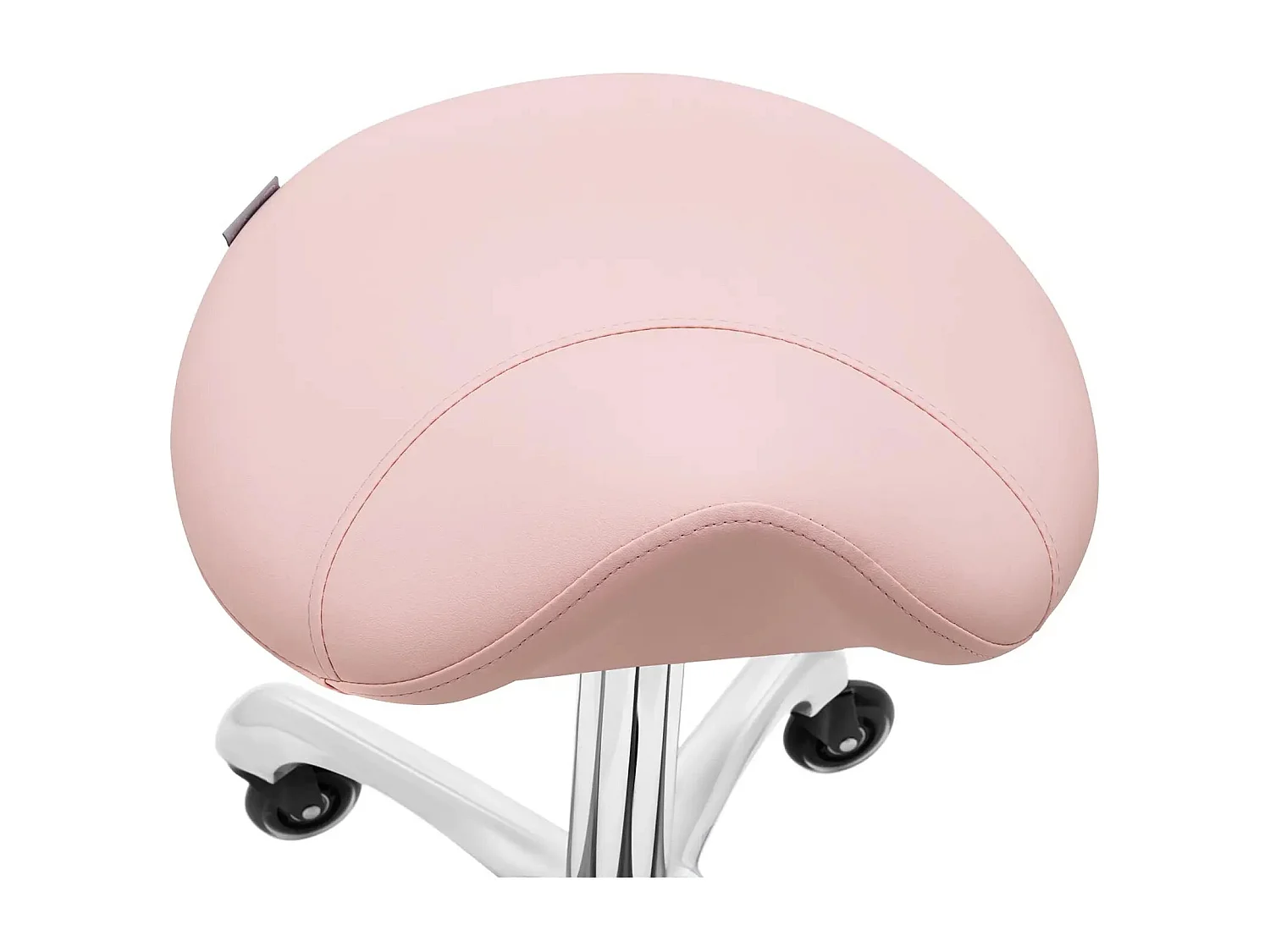 Taburete de silla de montar para caballo 150 kg aleación de aluminio PVC PU ​​madera contrachapada espuma sintética rosa pálido 14_0010088