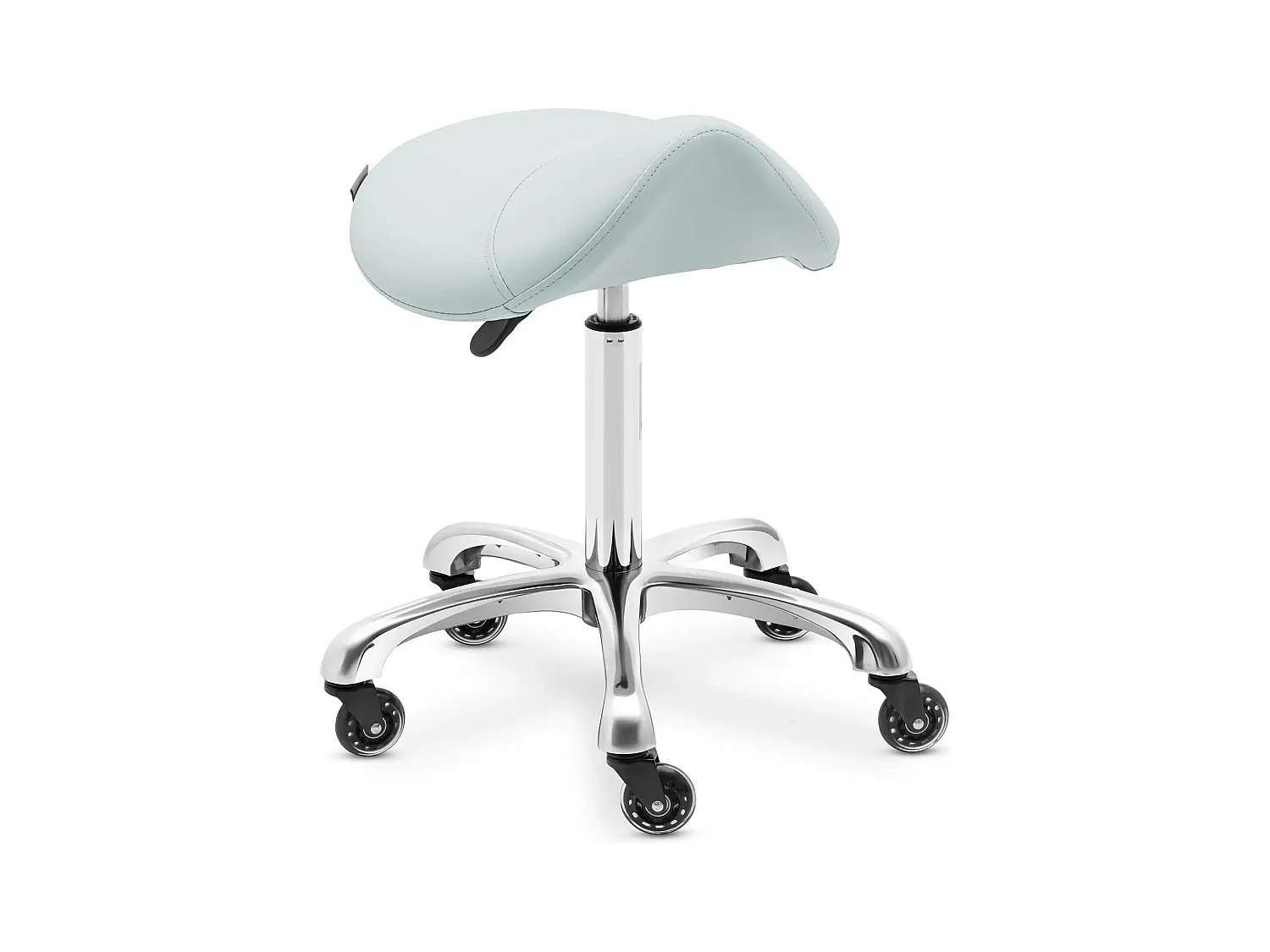 Sgabello da sella per cavallo 150 kg in lega di alluminio PVC PU compensato schiuma sintetica verde pistacchio 14_0010089