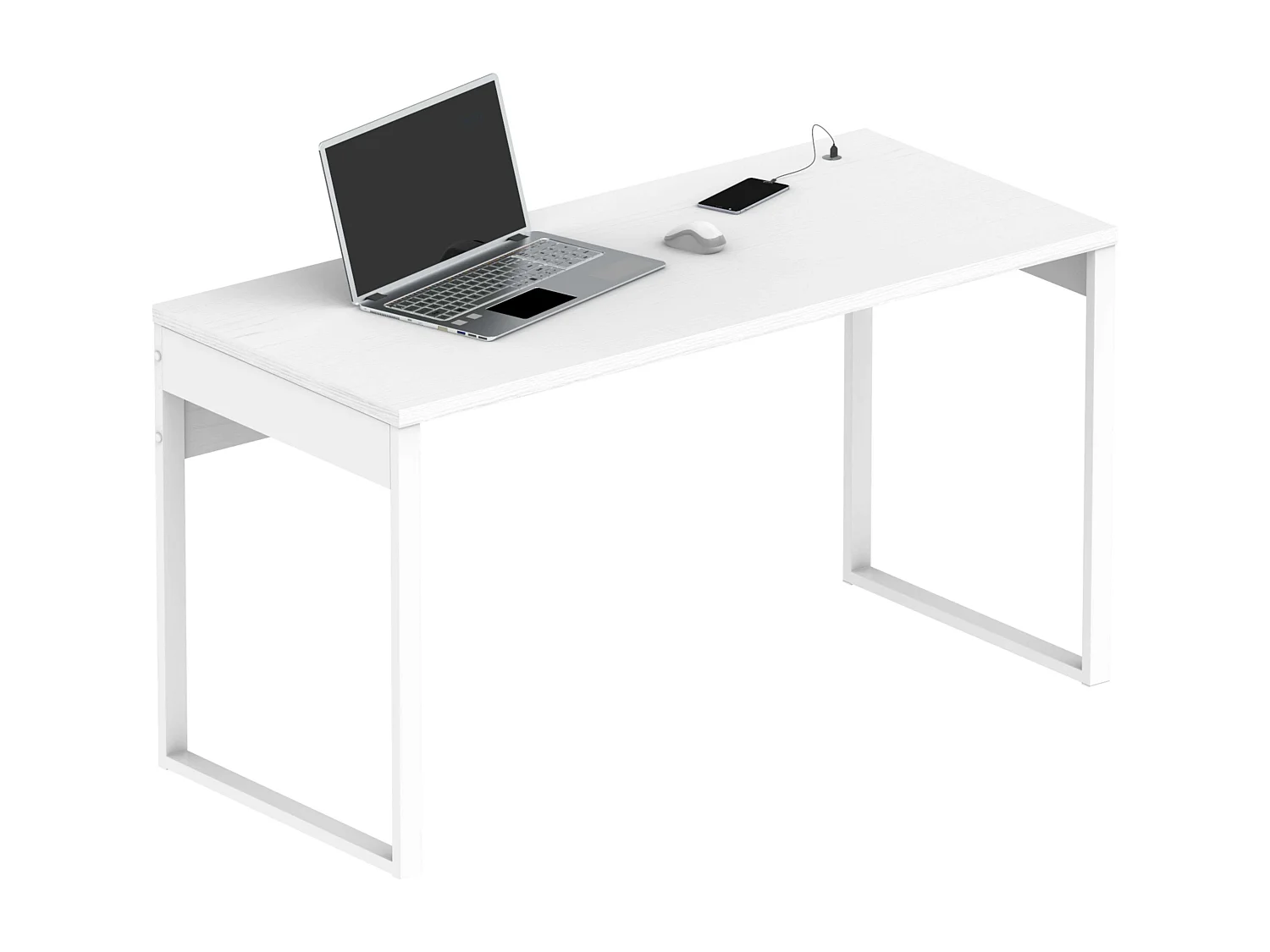 Pack Oficina: 4 Escritorios y Estanterías Estilo Moderno Blanco