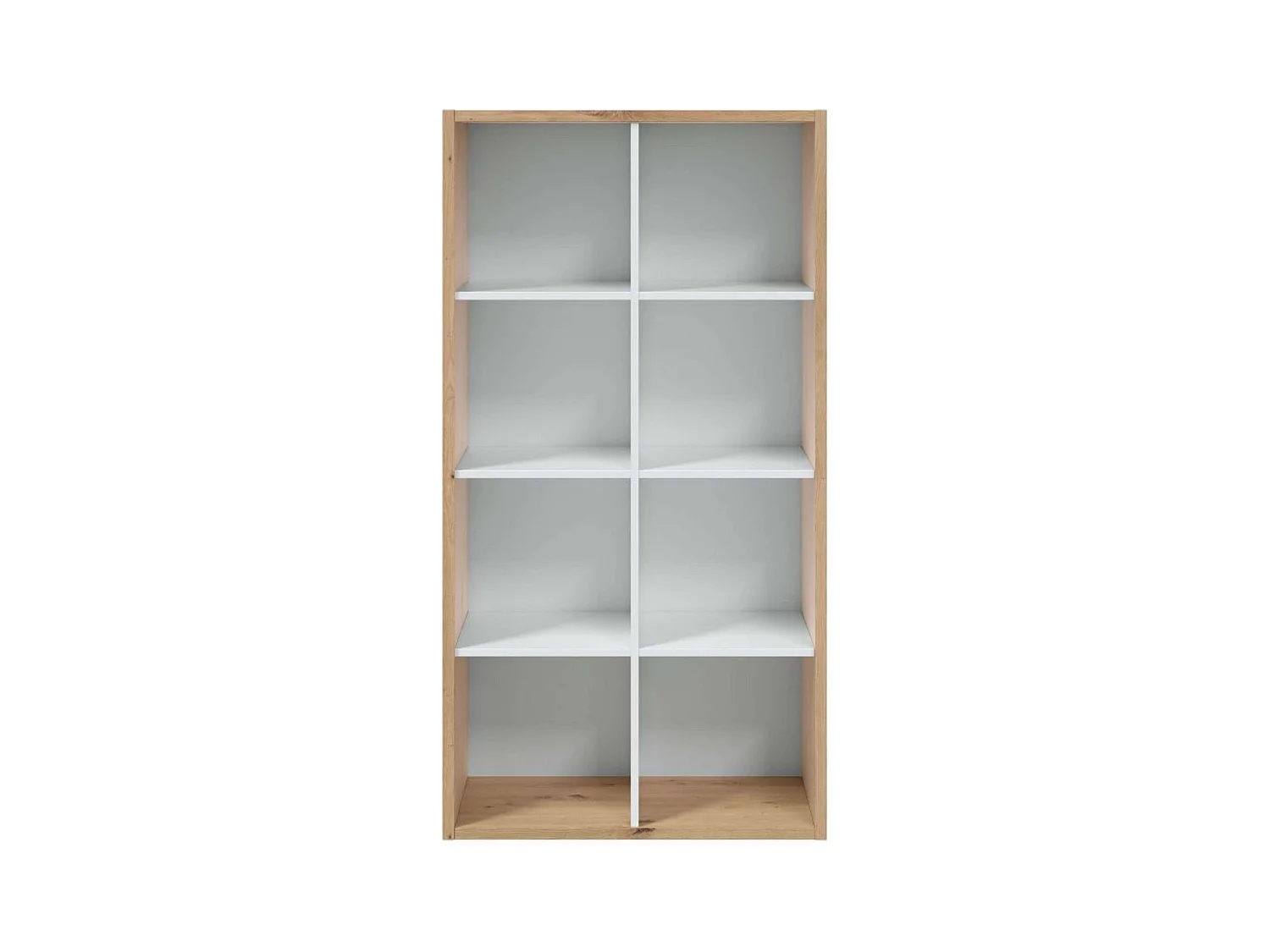 Pack Escritorio Estantería Juvenil Blanco Artik y Roble Nodi Oficina