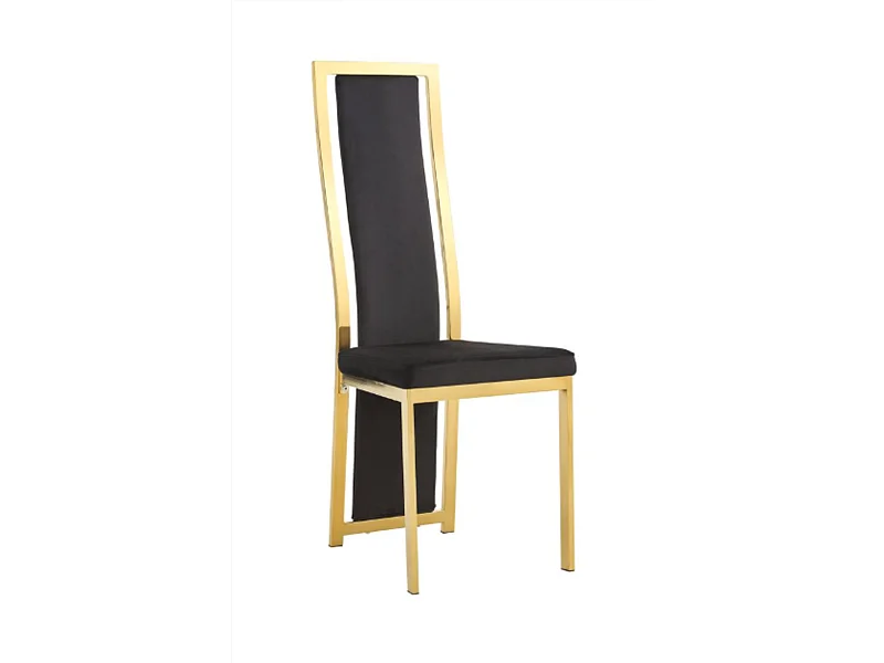Lot de 6 chaises Dana velours contour Gold