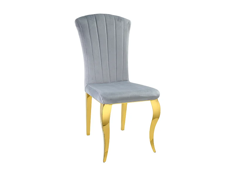 Lot de Chaises baroque LOUIS Gold Velours