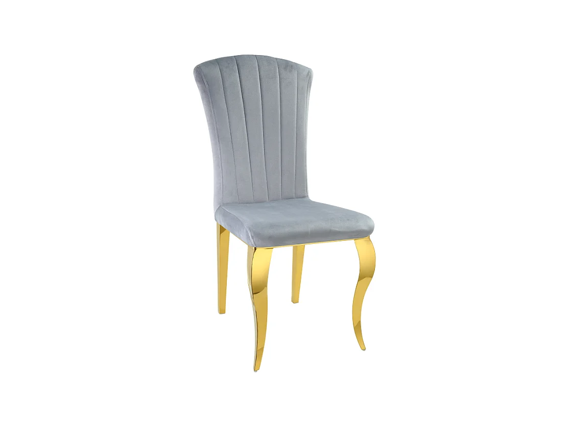 Lot de Chaises baroque LOUIS Gold Velours