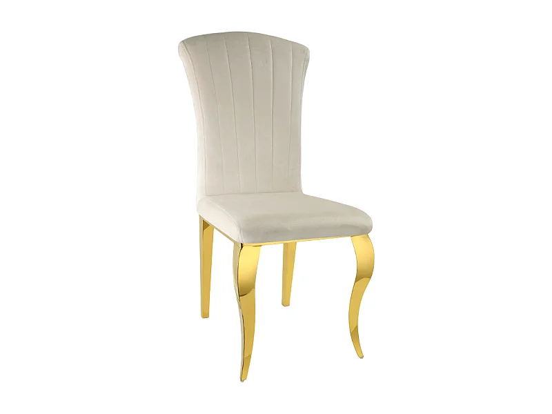 Lot de Chaises baroque LOUIS Gold Velours