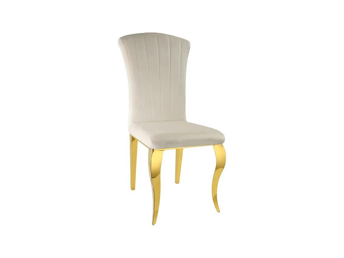 Lot de Chaises baroque LOUIS Gold Velours