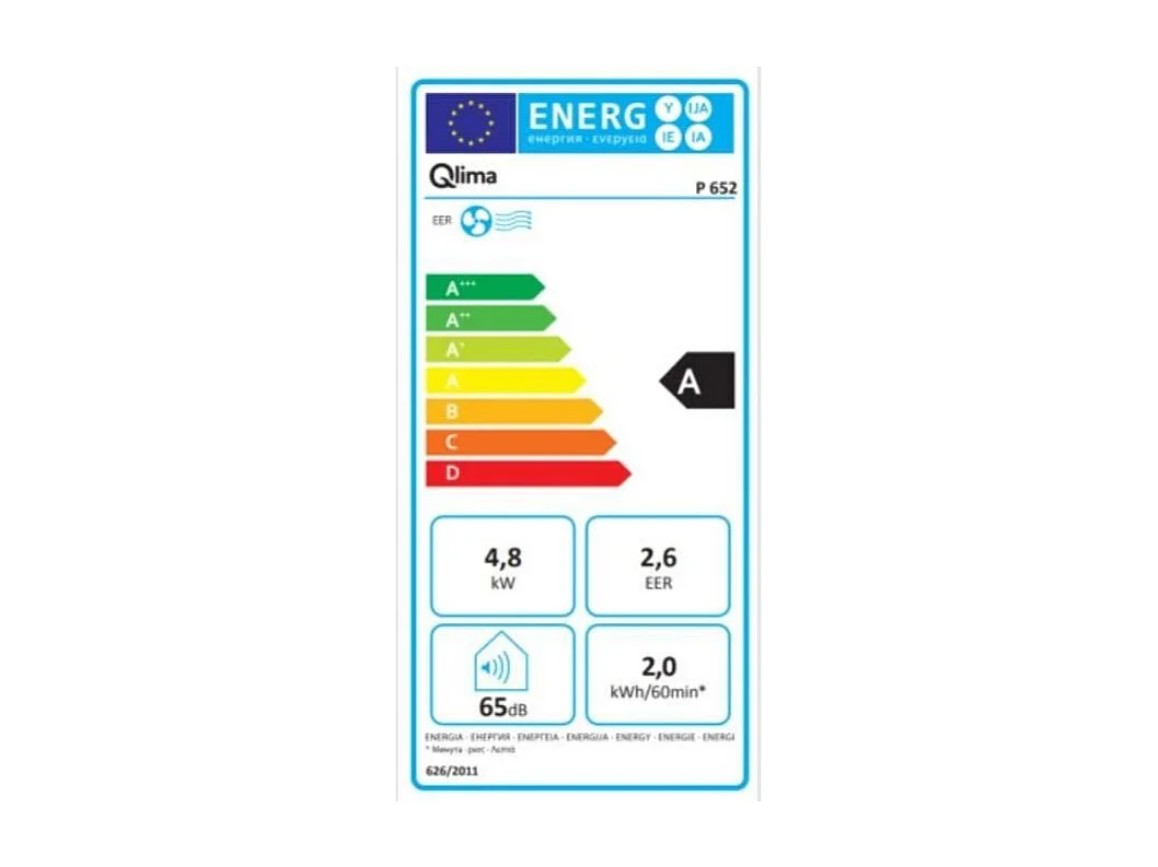 Mobiles Klimagerät QLIMA P652 4,8 kW mit Luftentfeuchter