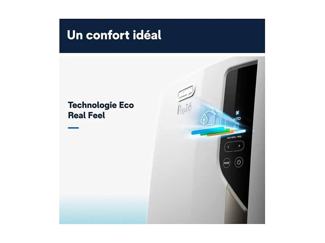 Mobiles Klimagerät DELONGHI PAC EL110 WIFI 2900W 11000 Btu/h 3 Geschwindigkeiten