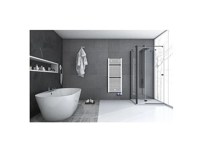 Ducasa Sèche-serviettes à inertie fluide 750w blanc - 0.636.033